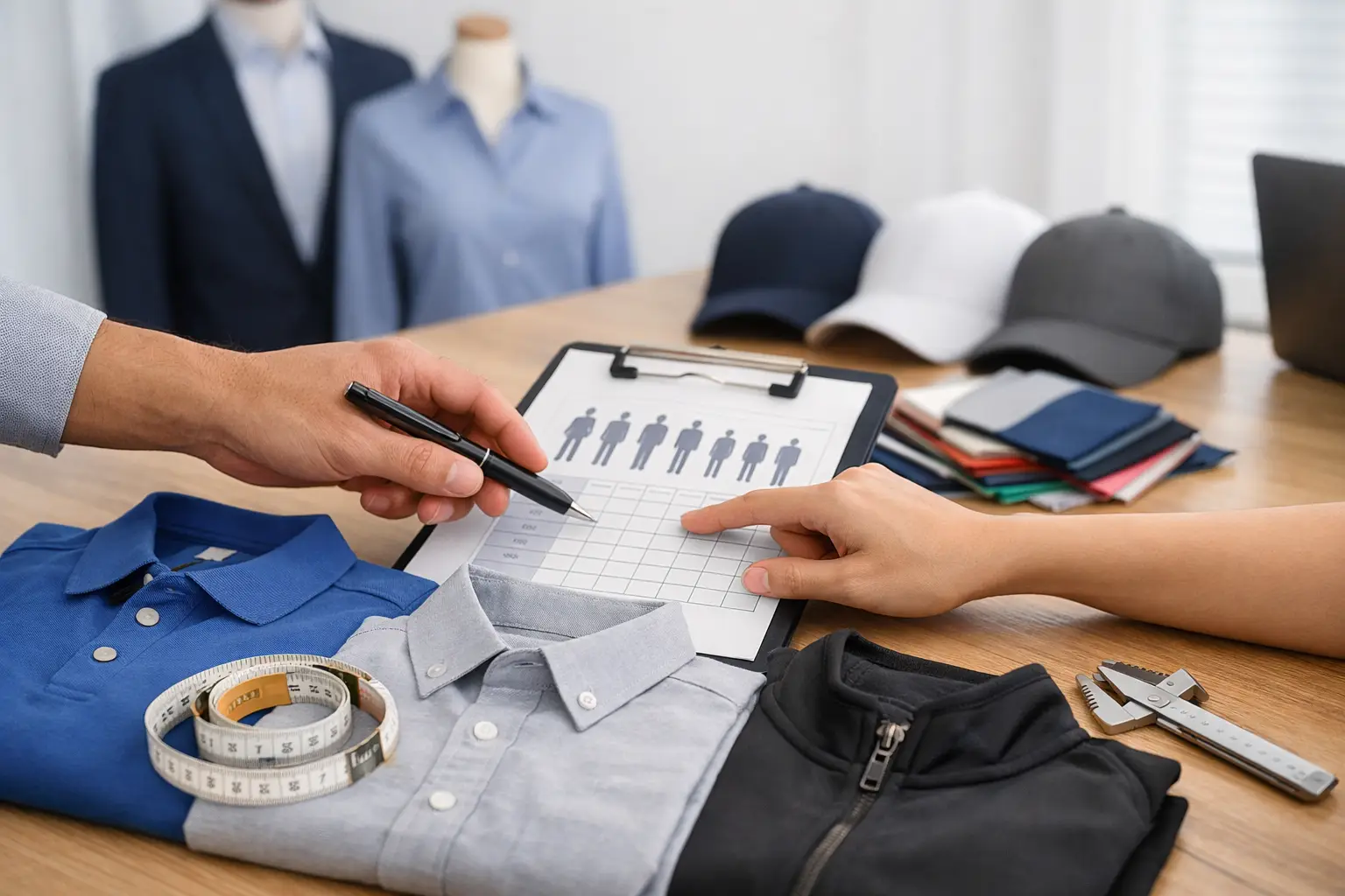 Corporate Apparel Sizing Guide for Team Orders